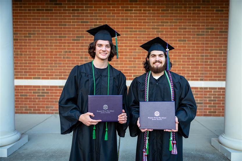 Students celebrate graduating